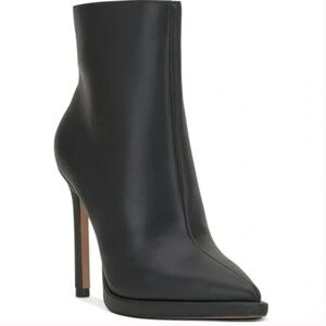 Jessica Simpson Kallins Ankle Booties - Black Faux Leather